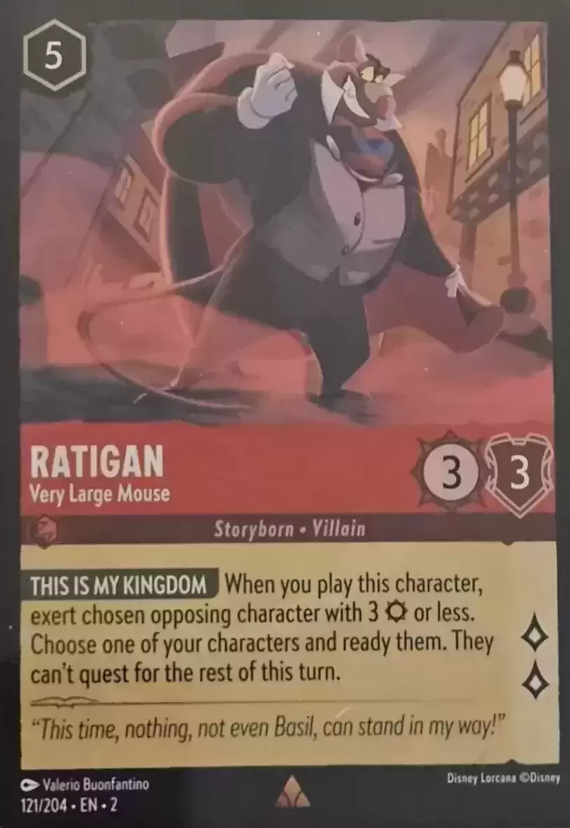 Rise of the Floodborn - Ratigan - Very Large Mouse - Foil