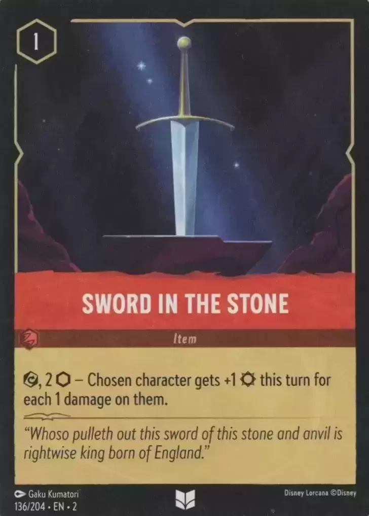Rise of the Floodborn - Sword in The Stone - Foil