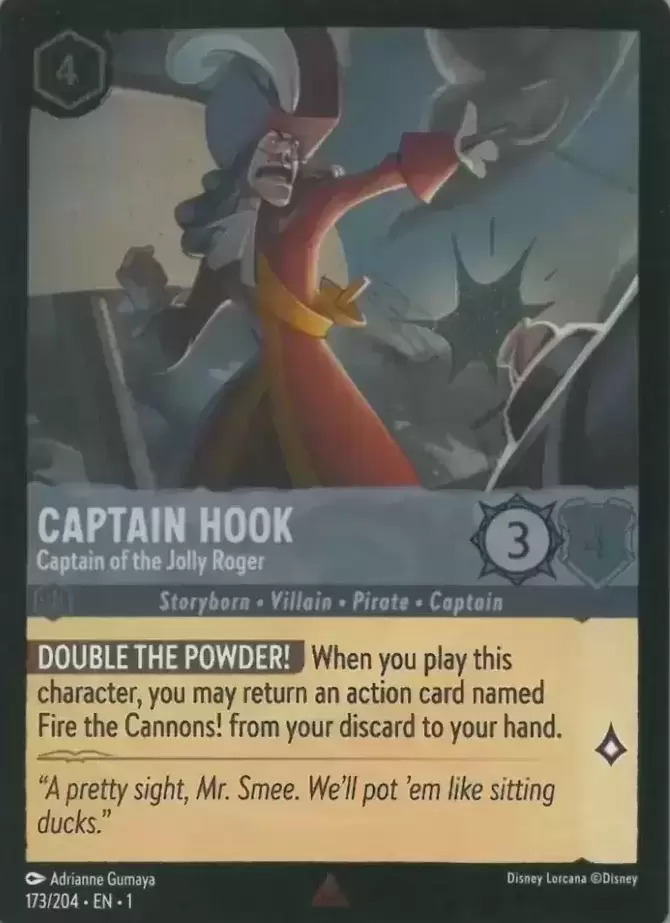 The First Chapter - Captain Hook - Captain of the Jolly Roger - Foil