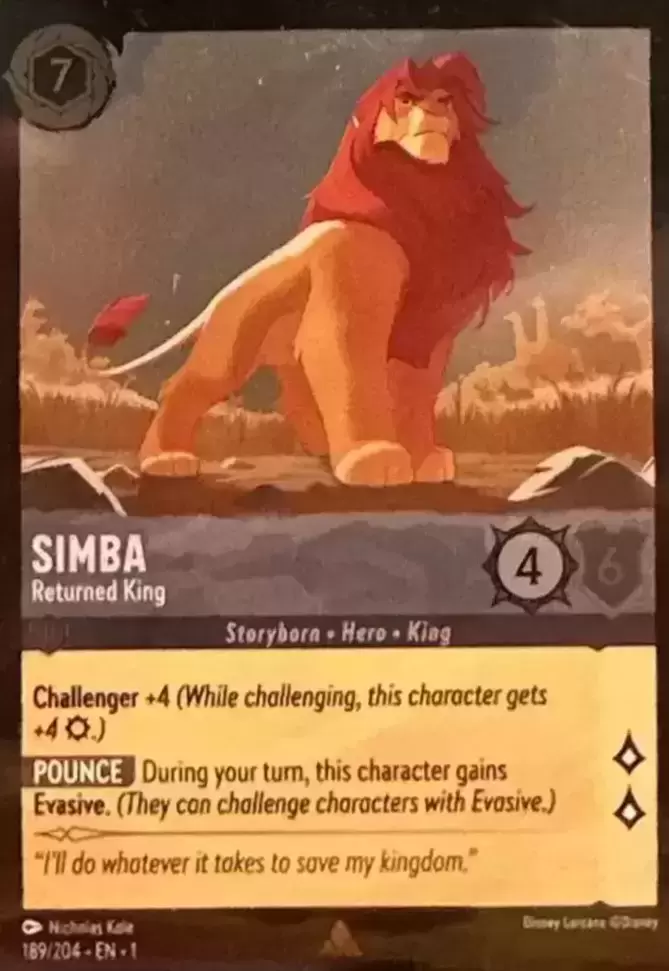The First Chapter - Simba - Returned King - Foil