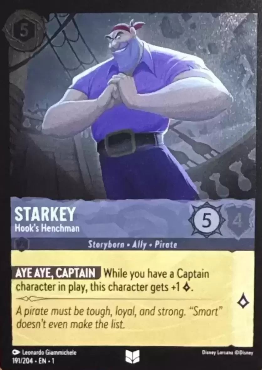 The First Chapter - Starkey - Hook\'s Henchman - Foil