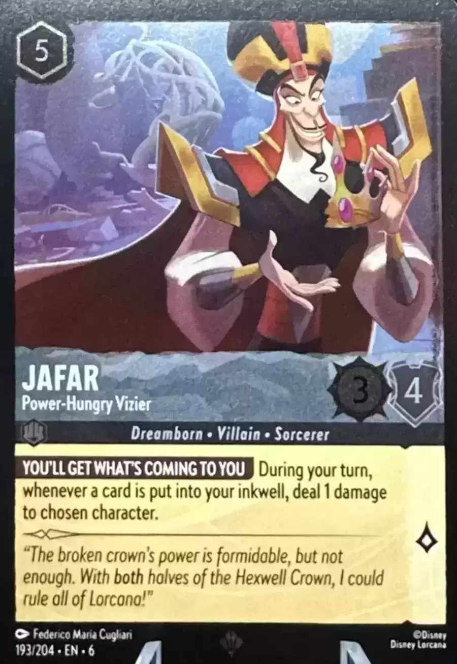 Azurite Sea - Jafar - Power-Hungry Vizier - Foil