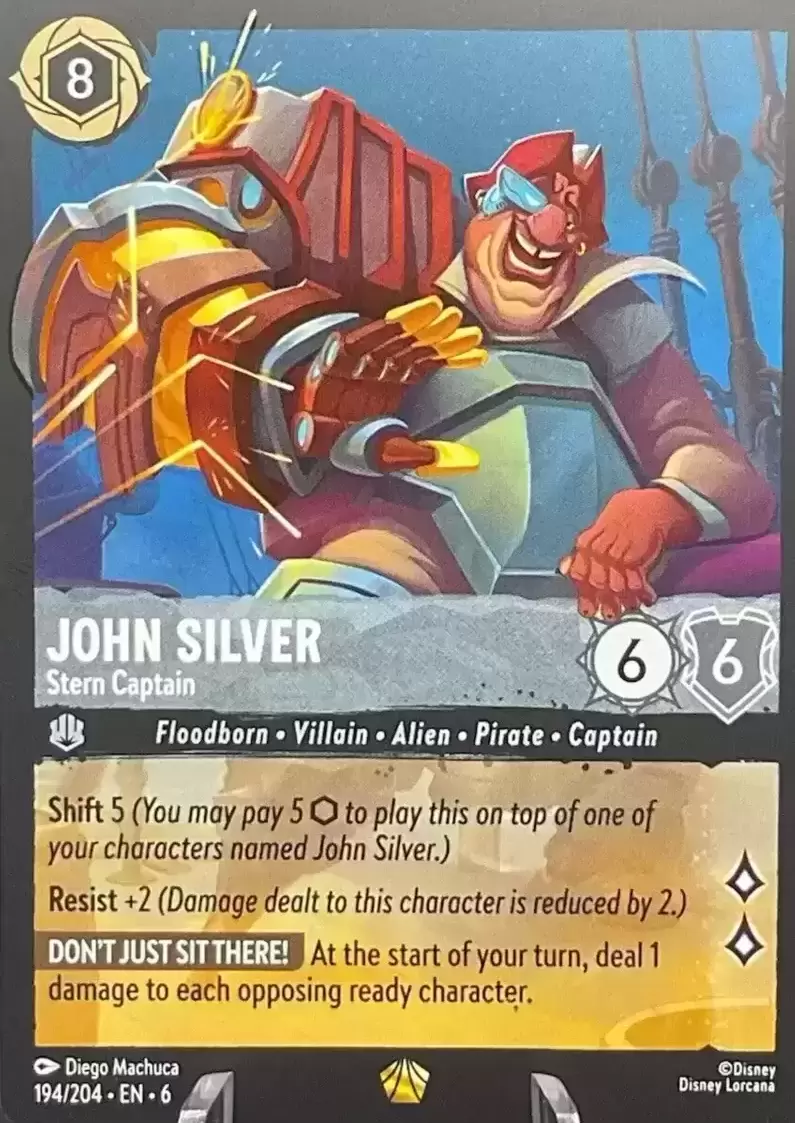 Azurite Sea - John Silver - Stern Captain - Foil