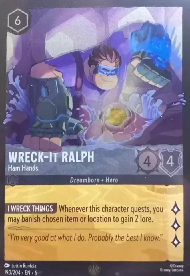 Azurite Sea - Wreck-It Ralph - Ham Hands - Foil