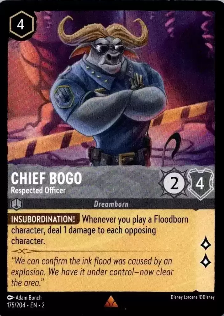 Rise of the Floodborn - Chief Bogo - Respected Officer - Foil