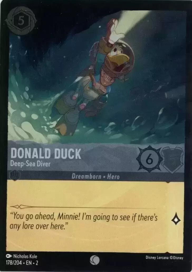 Rise of the Floodborn - Donald Duck - Deep-Sea Diver - Foil