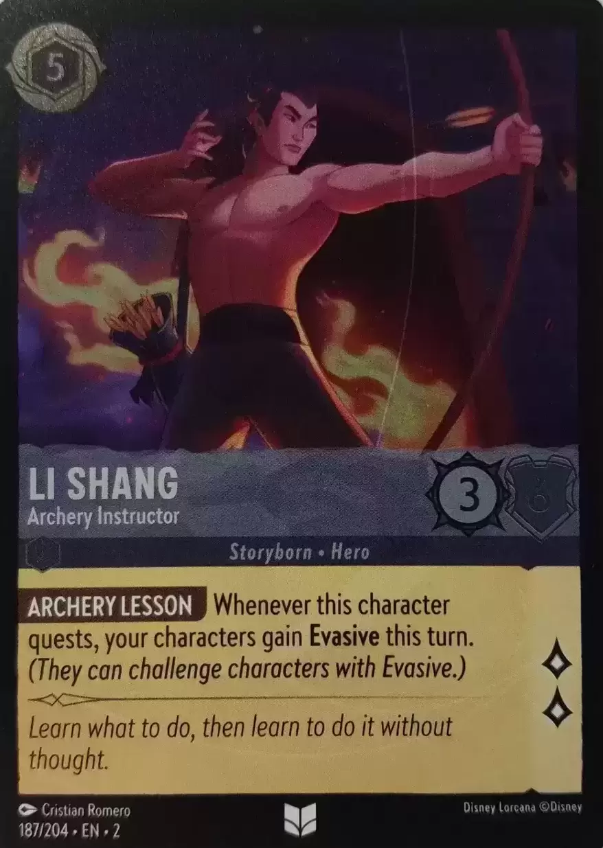 Rise of the Floodborn - Li Shang - Archery Instructor - Foil