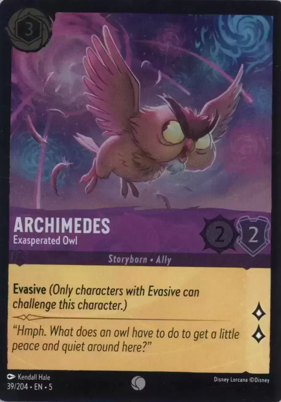 Shimmering Skies - Archimedes - Exasperated Owl - Foil