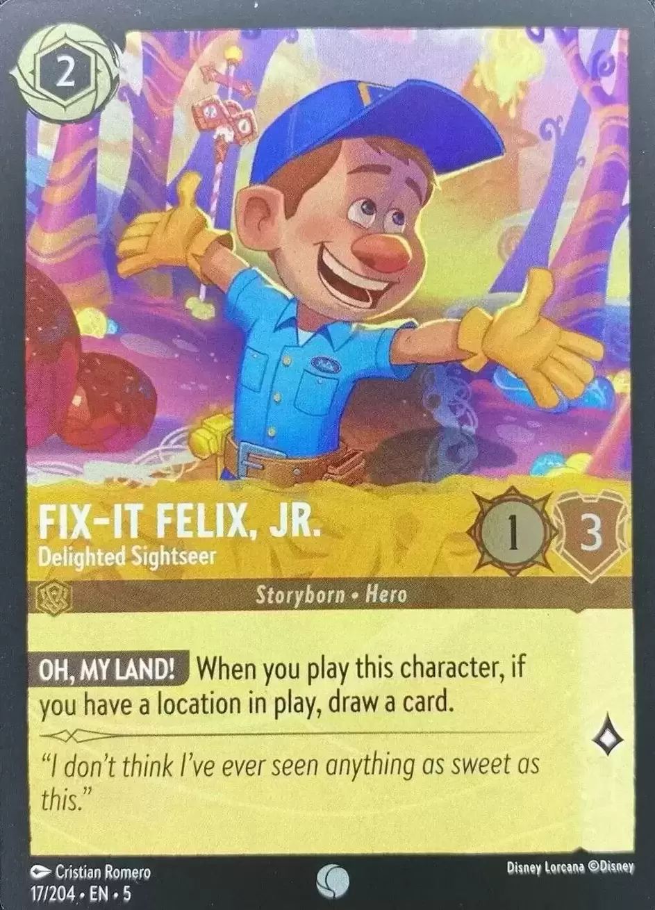 Shimmering Skies - Fix-It Felix, Jr. - Delighted Sightseer - Foil