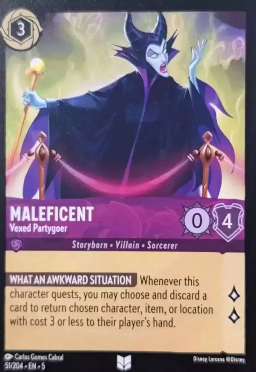 Shimmering Skies - Maleficent - Vexed Partygoer - Foil