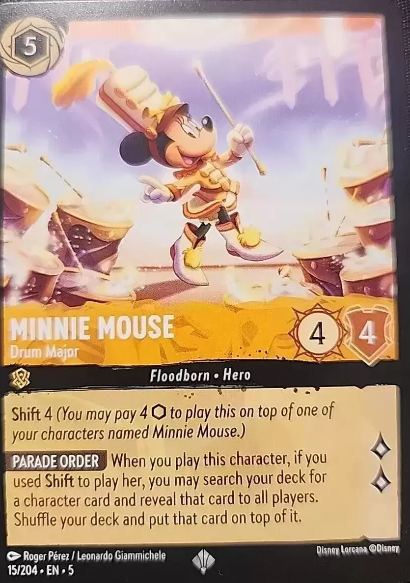 Shimmering Skies - Minnie Mouse - Drum Major - Foil