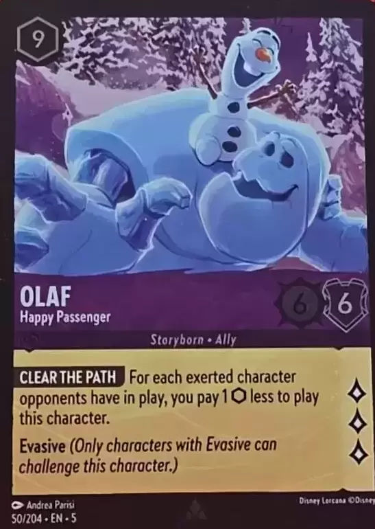 Shimmering Skies - Olaf - Happy Passenger - Foil