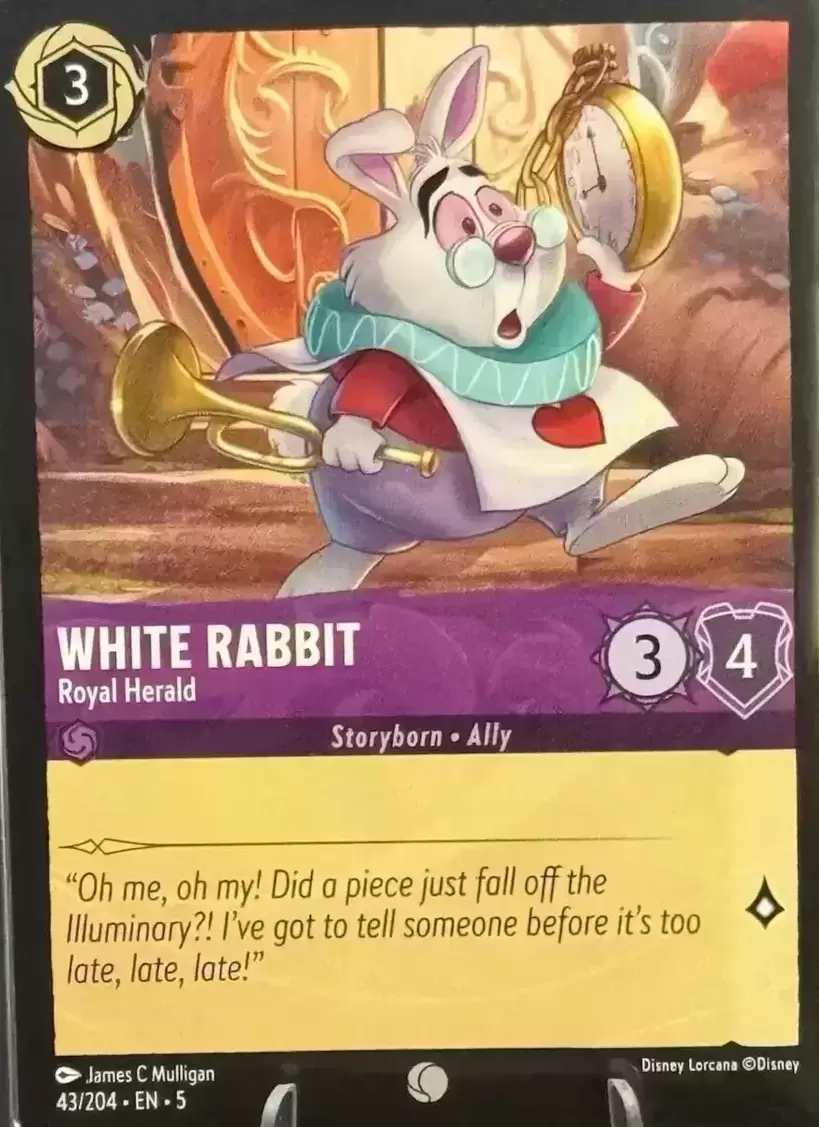 Shimmering Skies - White Rabbit - Royal Herald - Foil