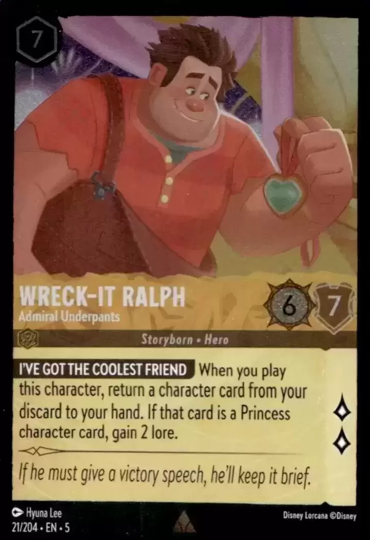 Shimmering Skies - Wreck-It Ralph - Admiral Underpants - Foil