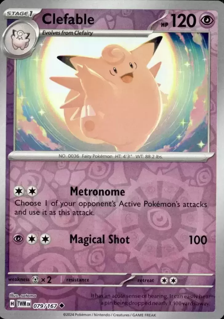 Twilight Mascarade - TWMEN - Clefable Reverse