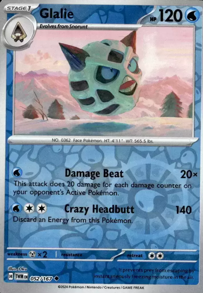 Twilight Mascarade - TWMEN - Glalie Reverse