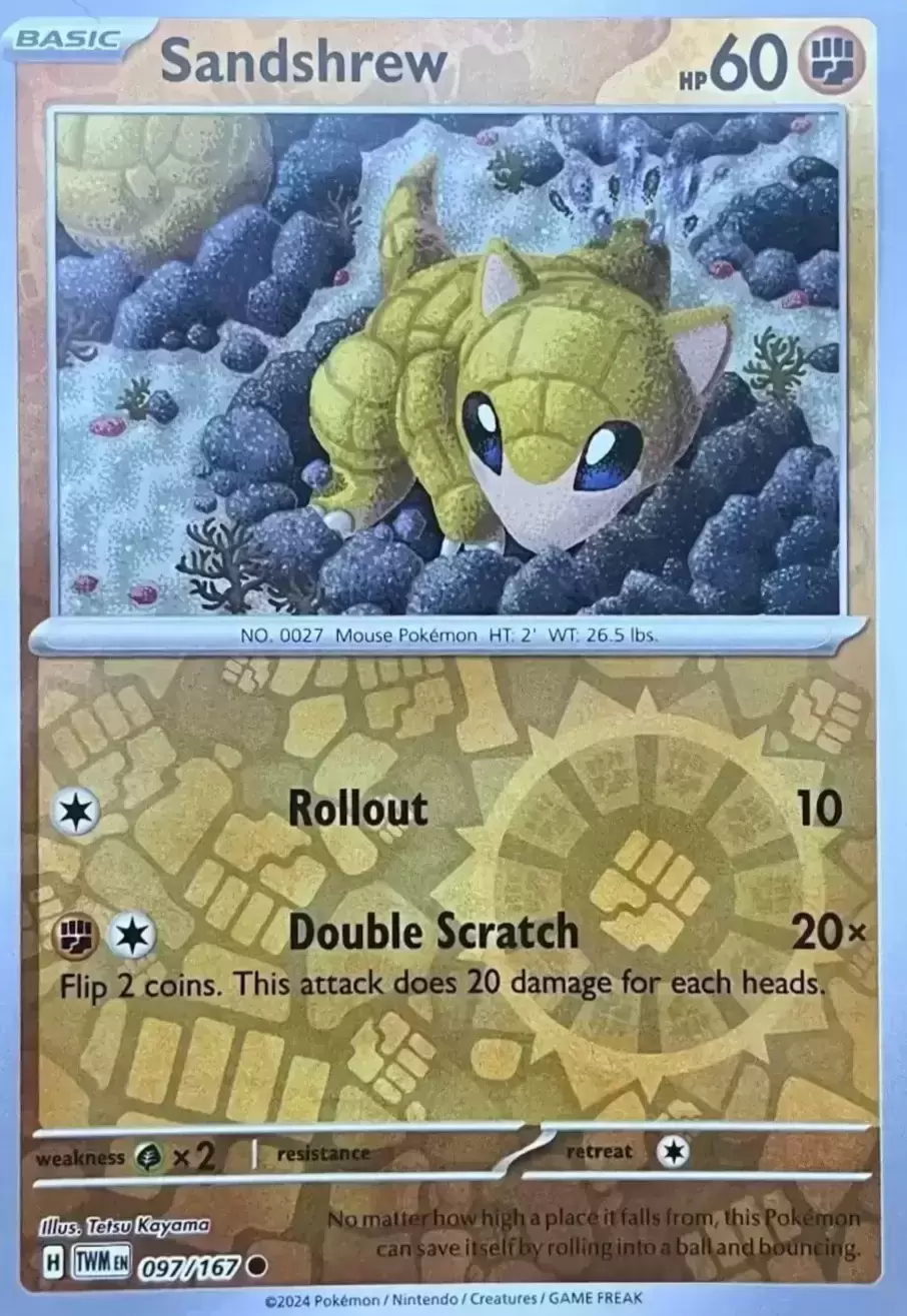 Twilight Mascarade - TWMEN - Sandshrew Reverse