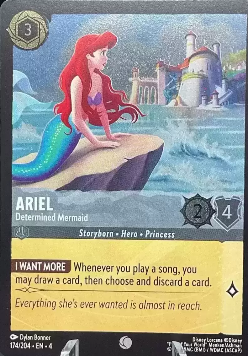 Ursula\'s Return - Ariel - Determined Mermaid - Foil