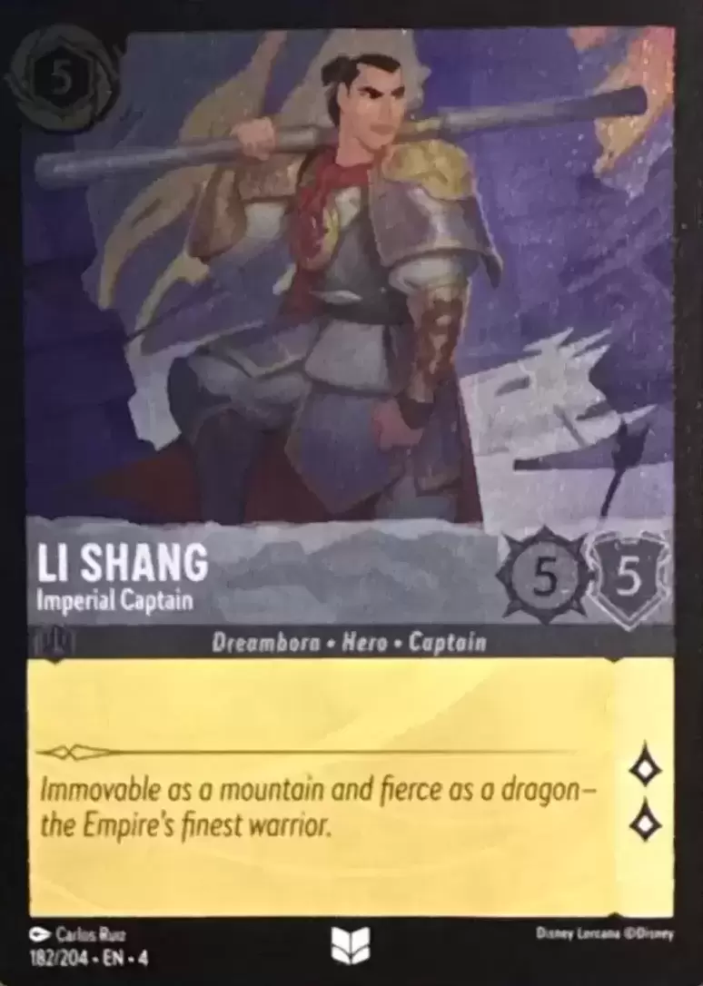 Ursula\'s Return - Li Shang - Imperial Captain - Foil