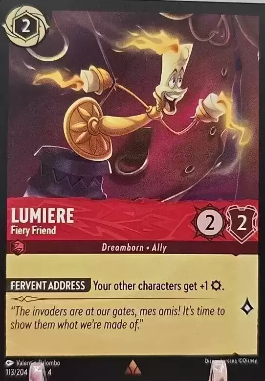 Ursula\'s Return - Lumiere - Fiery Friend - Foil