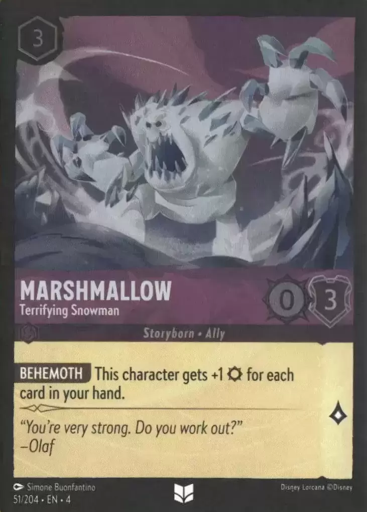 Ursula\'s Return - Marshmallow - Terrifying Snowman - Foil