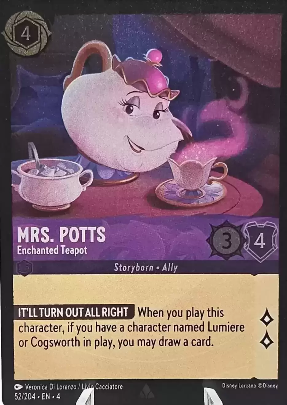 Ursula\'s Return - Mrs. Potts - Enchanted Teapot - Foil