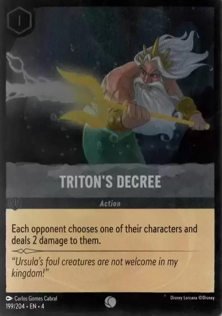 Ursula\'s Return - Triton\'s Decree - Foil