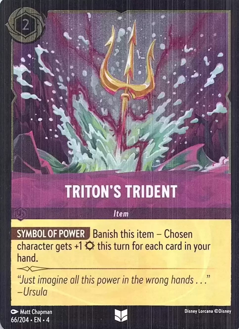 Ursula\'s Return - Triton\'s Trident - Foil