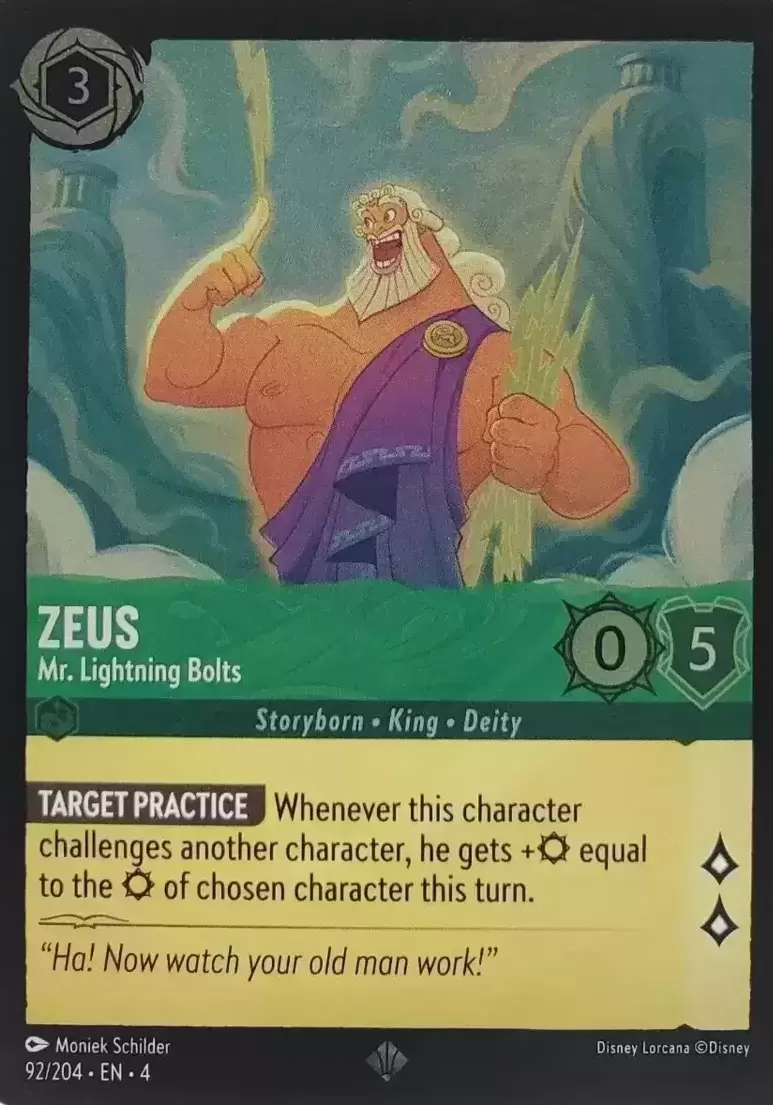 Ursula\'s Return - Zeus - Mr. Lightning Bolts - Foil