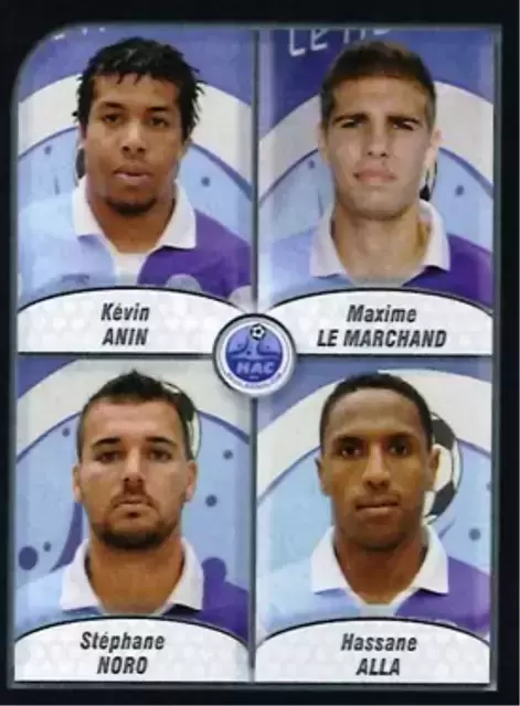 Foot 2010 - Championnat de France de L1 et L2 - Anin/Le Marchand/Noro/Alla - Havre Athletic Club