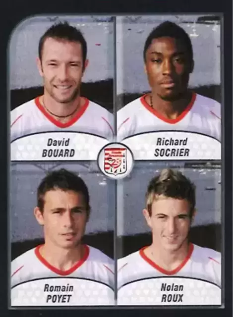 Foot 2010 - Championnat de France de L1 et L2 - David Bouard / Richard Socrier / Romain Poyet / Nolan Roux - Stade Brestois 29