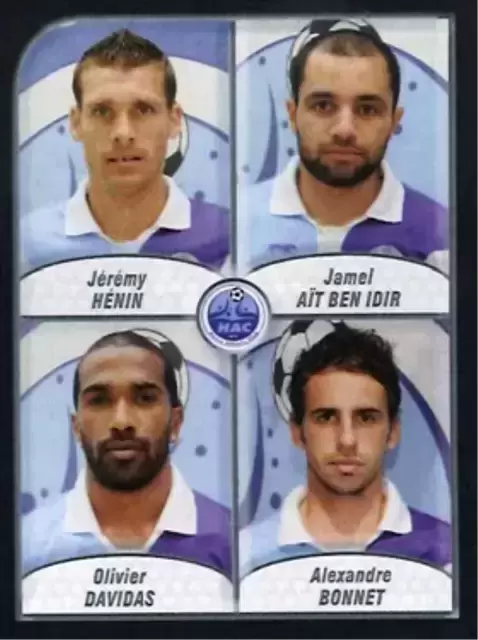 Foot 2010 - Championnat de France de L1 et L2 - Jérémy Hénin / Jamel Ait Ben Idir / Olivier Davidas / Alexandre Bonnet - Havre Athletic Club