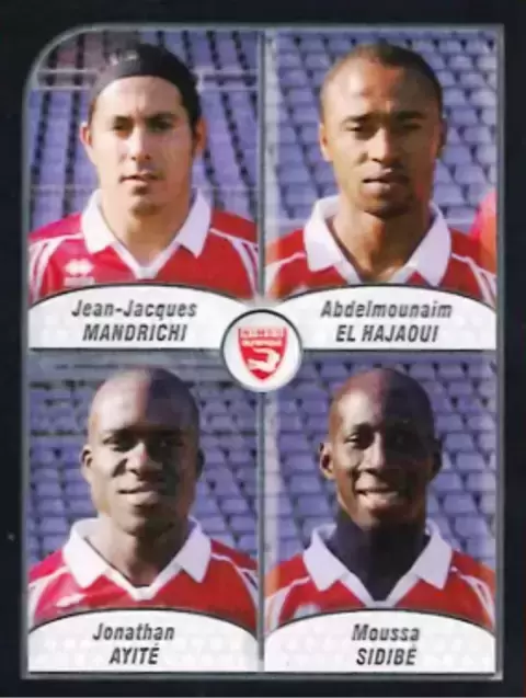 Foot 2010 - Championnat de France de L1 et L2 - Jean-Jacques Mandrichi / Abdelmounaim El Hajaoui / Jonathan Ayite / Moussa Sidibé - Nimes Olympique
