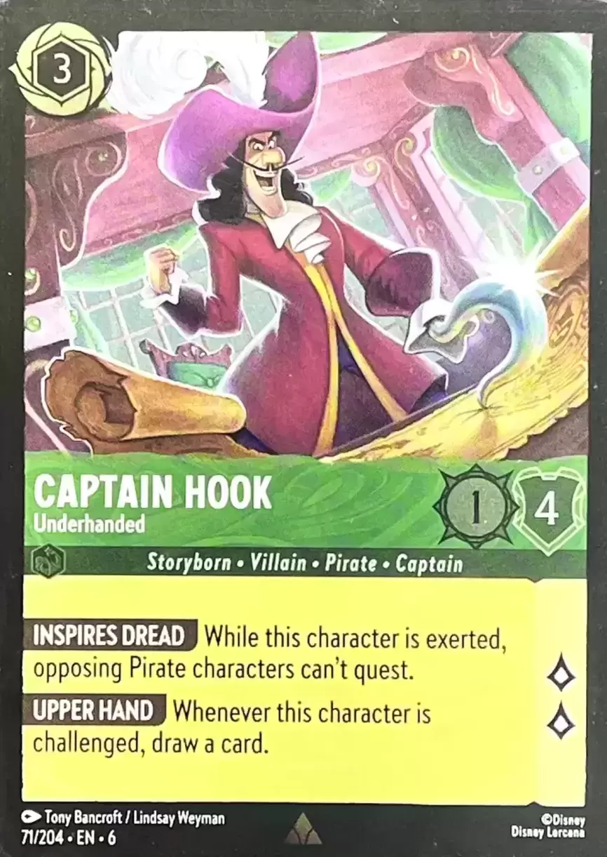 Azurite Sea - Captain Hook – Underhanded - Foil