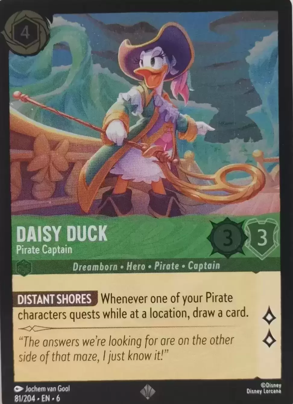 Azurite Sea - Daisy Duck - Pirate Captain - Foil
