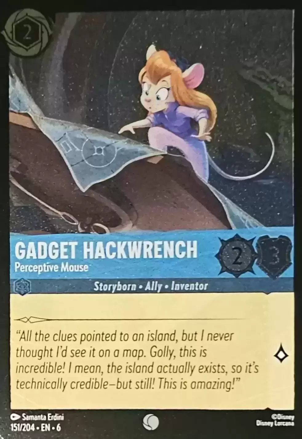 Azurite Sea - Gadget Hackwrench - Perceptive Mouse - Foil