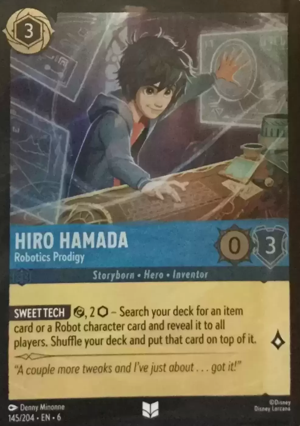 Azurite Sea - Hiro Hamada - Robotics Prodigy - Foil