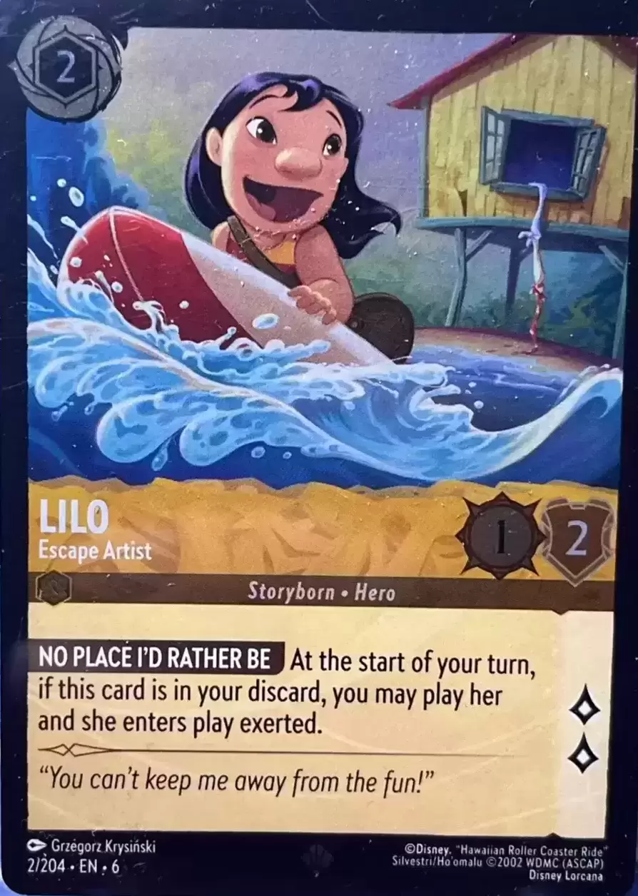 Azurite Sea - Lilo - Escape Artist - Foil