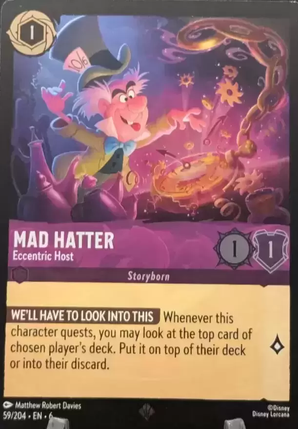 Azurite Sea - Mad Hatter - Eccentric Host - Foil