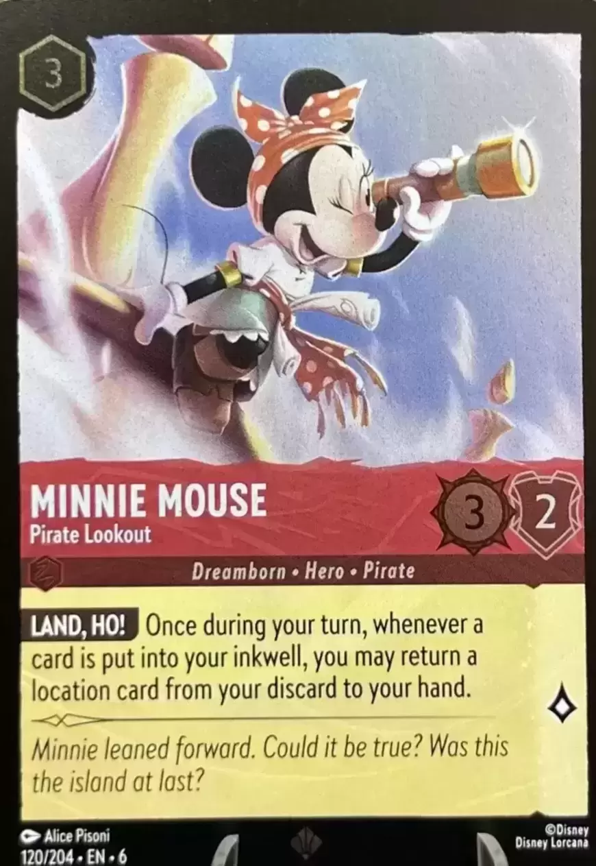 Azurite Sea - Minnie Mouse - Pirate Lookout - Foil