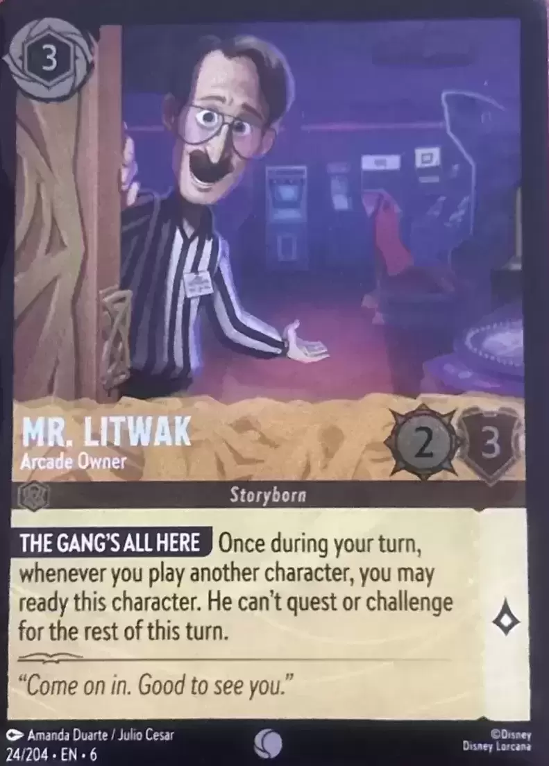 Azurite Sea - Mr. Litwak - Arcade Owner - Foil