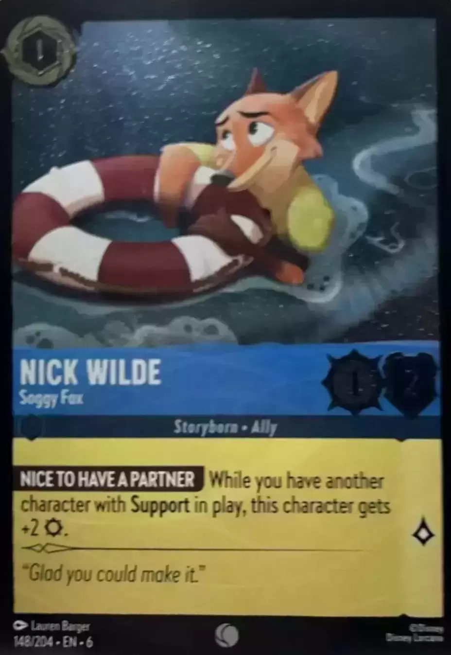 Azurite Sea - Nick Wilde - Soggy Fox - Foil