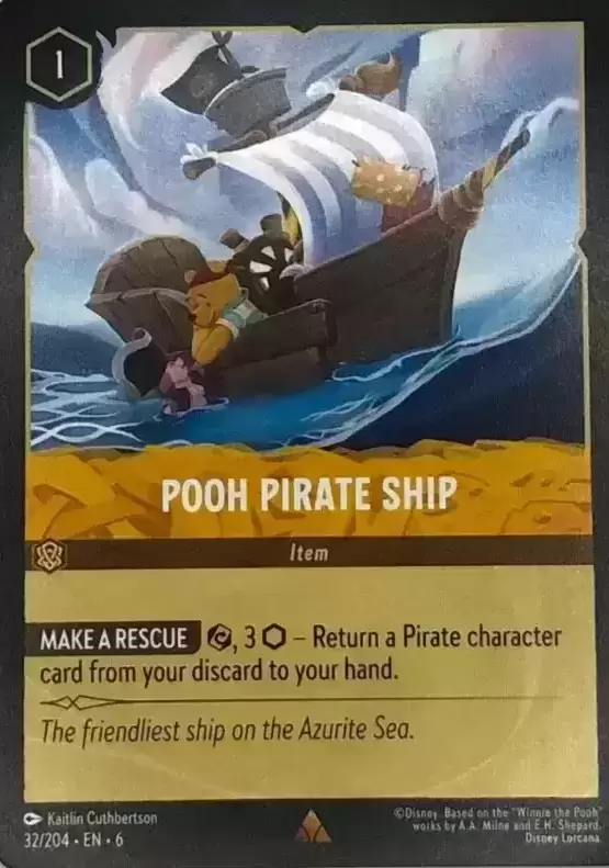 Azurite Sea - Pooh Pirate Ship - Foil