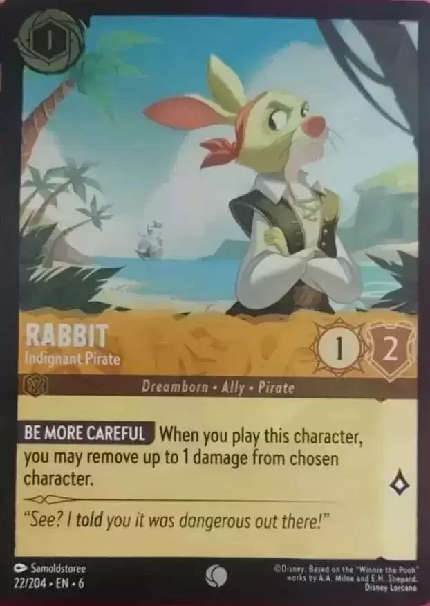 Azurite Sea - Rabbit - Indignant Pirate - Foil
