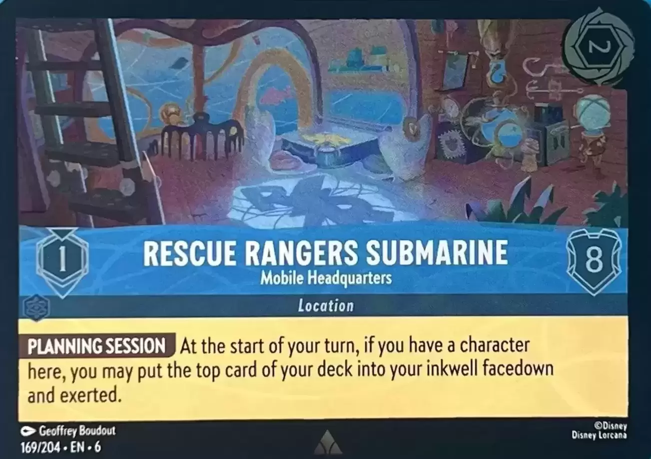 Azurite Sea - Rescue Rangers Submarine - Foil