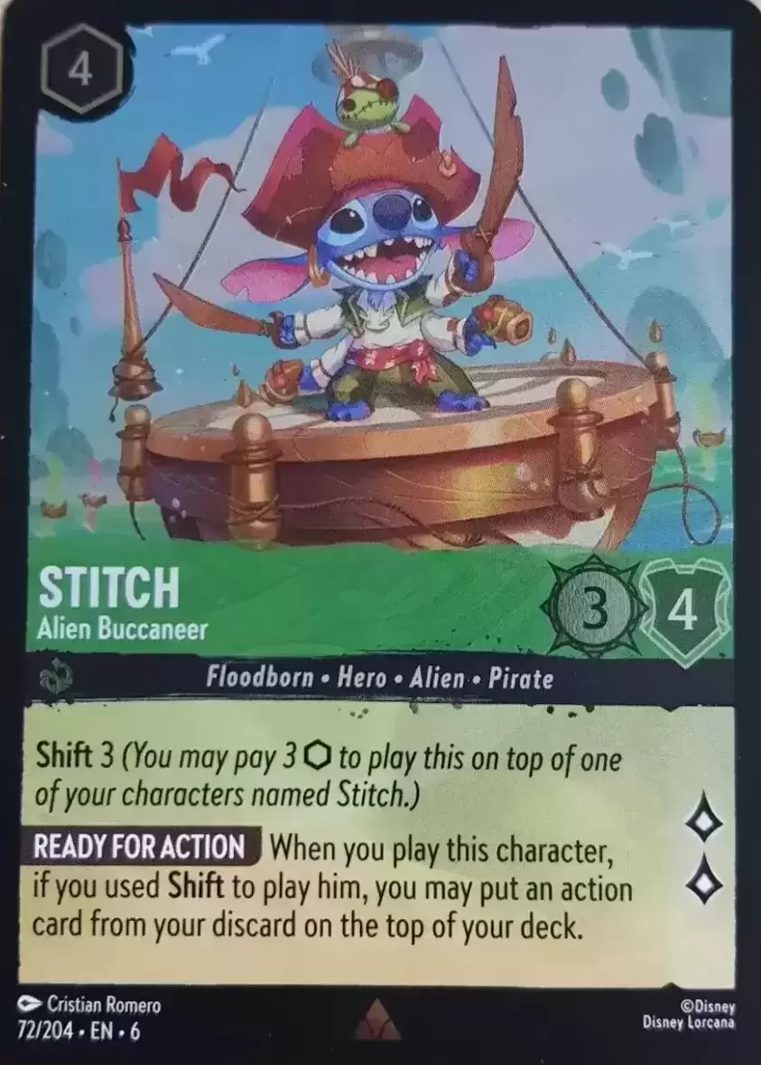 Azurite Sea - Stitch - Alien Buccaneer - Foil