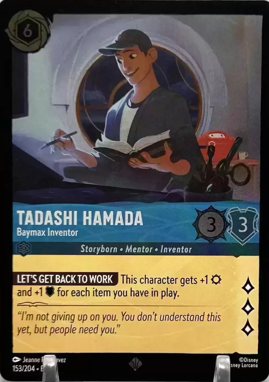 Azurite Sea - Tadashi Hamada - Baymax Inventor - Foil