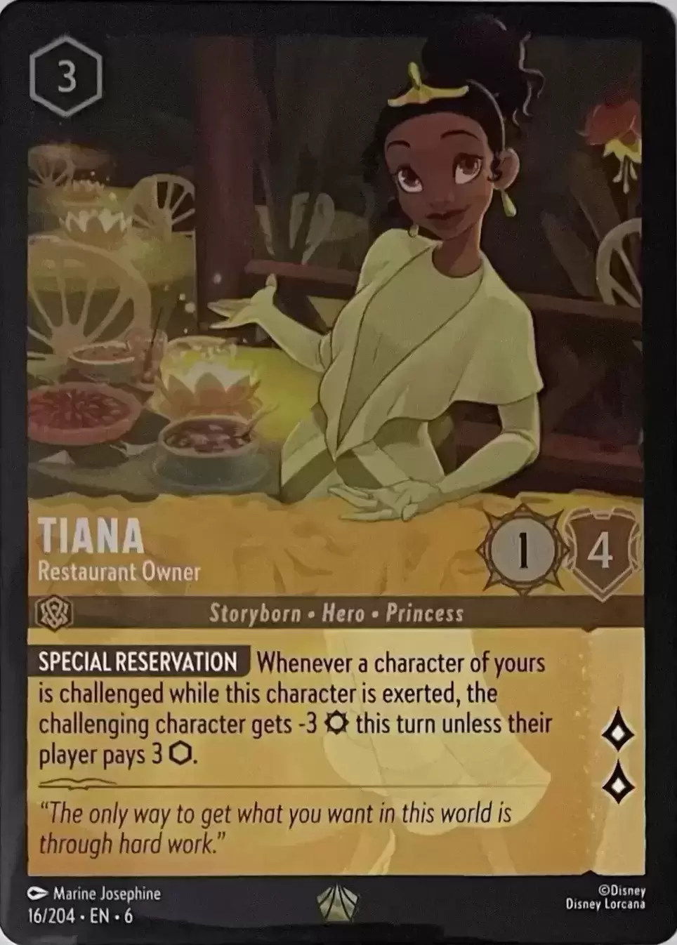Azurite Sea - Tiana - Restaurant Owner - Foil
