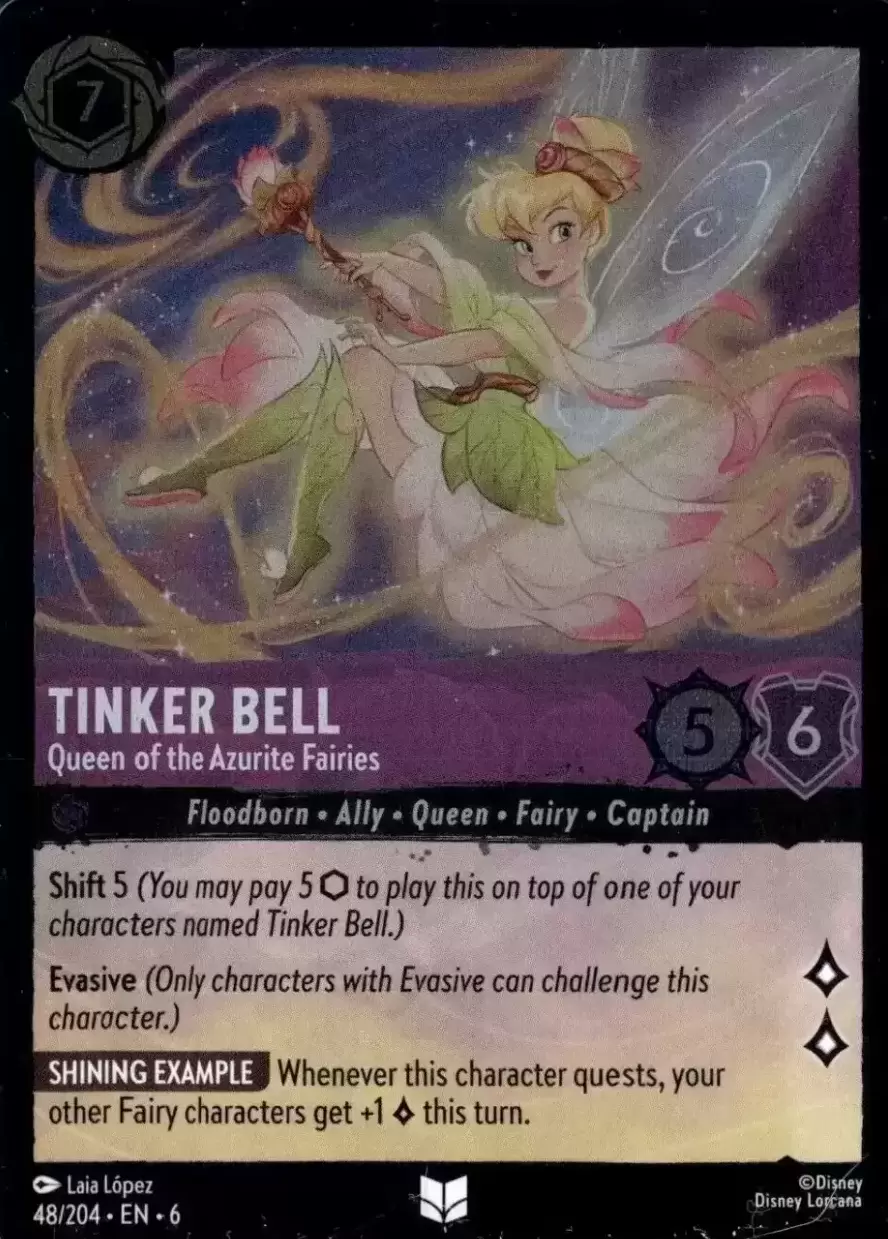 Azurite Sea - Tinker Bell - Queen of the Azurite Fairies - Foil