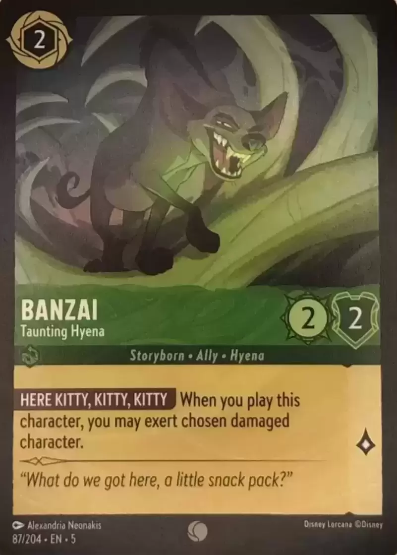 Shimmering Skies - Banzai - Taunting Hyena - Foil